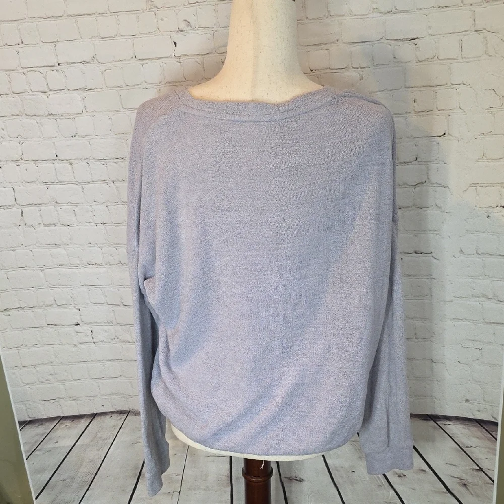 Three‎ Dots Lavender Marled Lightweight Pullover Size S